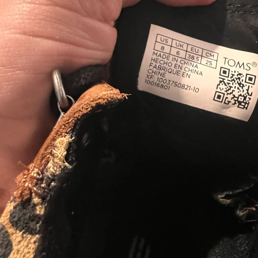Toms Women Size 8 Mojave Waterproof Oiled Ember Nubuck Suede Leopard Mid Boots - Picture 4 of 4
